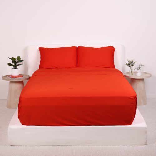 Luxury Bedding Sets Queen Sedona Collection Rich_red