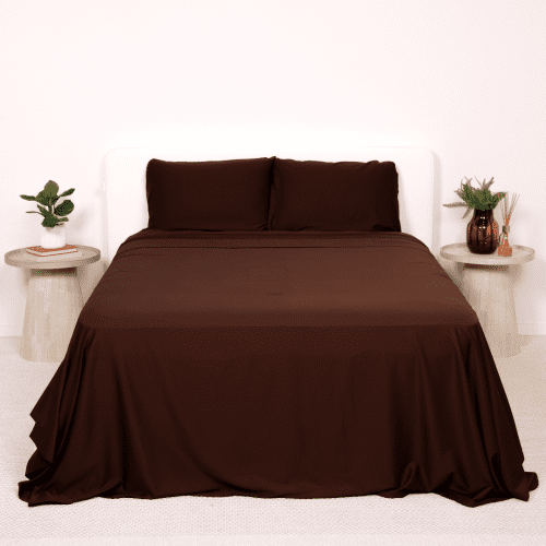 Luxury Bedding Sets Queen Cascade Range Collection Brown